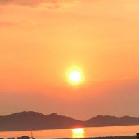 ホテルから見た朝日