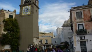 カプリ島の中心広場