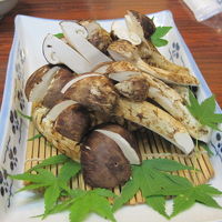 これを焼き松茸＆すき焼きで・・・４人前です