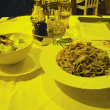 魚介のパスタが美味しかった