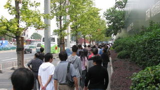 国慶節の七宝は身動き出来ない大混雑