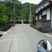 城跡の参道がすばらしい