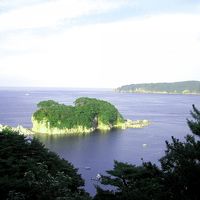 部屋から見た浄土ケ浜