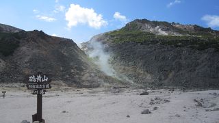 沸騰する硫黄山