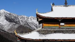 黄龍にあるチベット仏教寺院