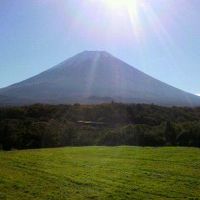 見事な富士山のシルエット