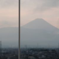 客室からの富士山です