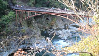 龍王峡遊歩道を下ったところ
