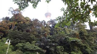 ペトロナスタワーを見上げるには良いポイント