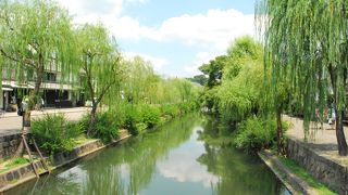 柳と白壁と倉敷川　美観地区の代表