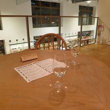 下のお土産屋さんを見下ろしながら。。。