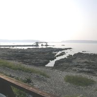 オープンデッキから見たビーチ