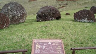 モアイの帽子・プカオの切り出し場・・・