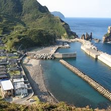 瀬瀬の浦の集落