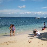 プライベートビーチは広くてきれいです