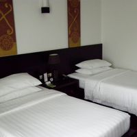 ツインのベッドです。