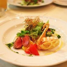 可愛らしい、スワンのオードブル