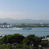 ホテルから望むセブ本島