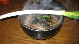 大内宿では、やっぱりねぎそば