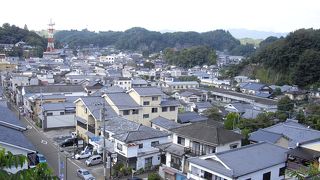 記念館がある広瀬神社からは街が一望できます