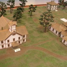 農学校全体の100分の1の模型