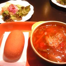 店内にはかわいいロシア風の装飾も