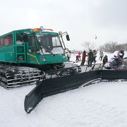 雪質よくキャットツアーも有るスキー場