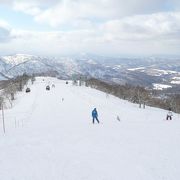 シーズンの初めは早い時期から雪が多くて嬉しい