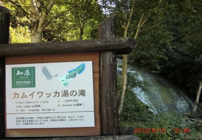 カムイワッカ湯の滝