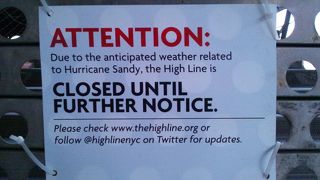 Sandy 後はクローズしていました。