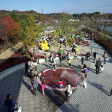 アウトレット内の公園