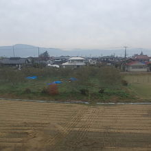 付近に広がる田園風景