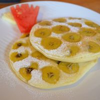 オーダーし放題の朝食・バナナパンケーキgood