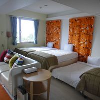 女子受けしそうな内装、ベットも広いです。