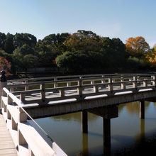 鷺池に浮かぶ浮見堂