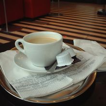DB Loungeで出されるコーヒー
