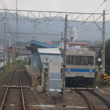 駅の遠景