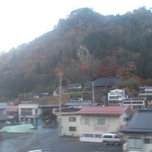 駅ホームからの景観