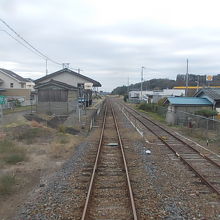 駅の遠景