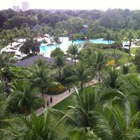 部屋のベランダから