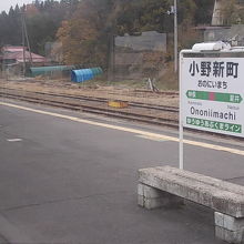 長いホームでした