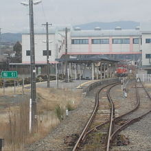 駅の遠景