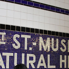 地下鉄C線　自然史博物館の駅