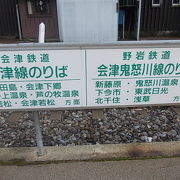 県境駅であり、野岩鉄道と会津鉄道との接続駅でもあります
