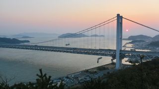 瀬戸大橋を見渡す展望台