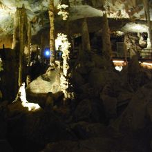 洞窟撮影は長時間露光で15秒以上設定できるカメラがよいかな。