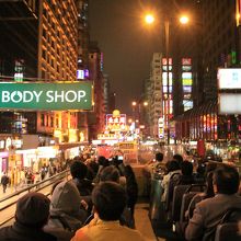 オープントップバスからネイザンロード