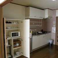 ひと通り自炊に必要なものが揃ってるキッチン