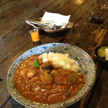 ランチで食べたカレー
