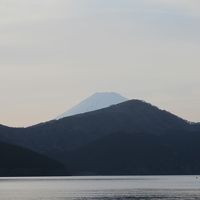 ホテルの庭からの富士山